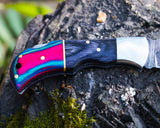Damascus Folding Knife with best hunting potential - Premium Damascus - Comes with Sheath
