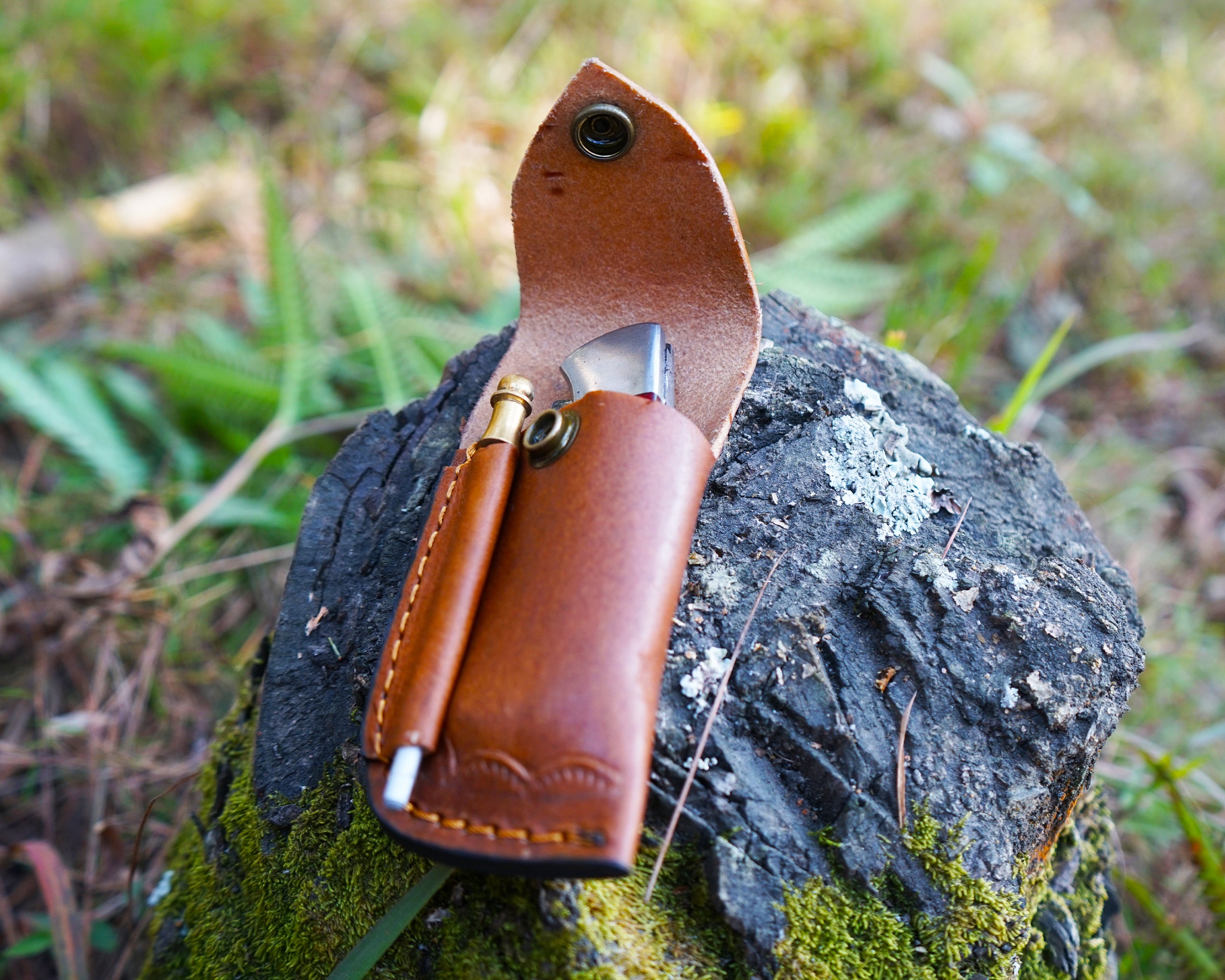 Damascus Folding Knife - Handmade knife - Best for Survival and Camping - Comes with the sheath