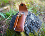 Damascus Folding Knife - Handmade knife - Best for Survival and Camping - Comes with the sheath