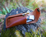 Premium Handmade Damascus Knife - Checkered Wooden Handle - Best for hunting, survival and camping