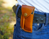 Damascus Folding Knife - Handmade knife - Best for Survival and Camping - Comes with the sheath