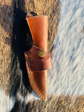 Handmade Premium Damascus Fixed Blade - Comes with Sheath - Best for Hunting and Camping