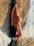 Handmade Premium Damascus Fixed Blade - Comes with Sheath - Best for Hunting and Camping