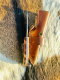 Handmade Premium Damascus Fixed Blade - Comes with Sheath - Best for Hunting and Camping