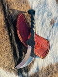 Karambit Railroad Spike Knife - Best Handmade Spike Knife for Hunting - Carbon handle