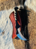 Karambit Railroad Spike Knife - Best Handmade Spike Knife for Hunting - Carbon handle