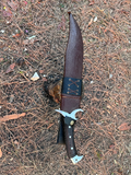 Hand forged 13 inch bowie knife | Highly Graded Carbon Steel | Machete Survival Tools | Full Tang Using knife | Balanced Water Tempered
