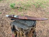 13 inch Seax Knife, Hand Forged Bushcraft knife, Jeep Leaf Spring Fixed Blade knife, Hunting knives, using Seax Sword, Jungle knife