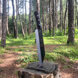 12 inch Hand Forged Hunting Seax Viking knife | Full Tang Balance tempered Survival Tools | Blade From Nepal