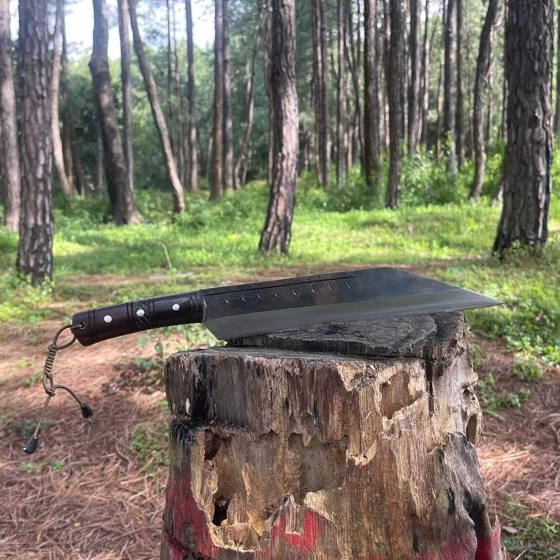 12 inch Hand Forged Hunting Seax Viking knife | Full Tang Balance tempered Survival Tools | Blade From Nepal