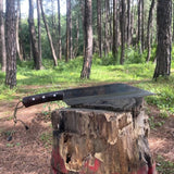 12 inch Hand Forged Hunting Seax Viking knife | Full Tang Balance tempered Survival Tools | Blade From Nepal