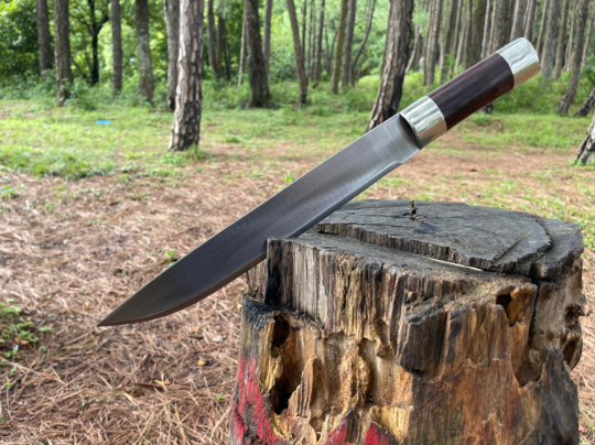 13 inch Seax Knife, Hand Forged Bushcraft knife, Jeep Leaf Spring Fixed Blade knife, Hunting knives, using Seax Sword, Jungle knife
