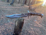 Hand forged 13 inch bowie knife | Highly Graded Carbon Steel | Machete Survival Tools | Full Tang Using knife | Balanced Water Tempered