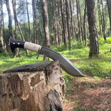 8 inch Full‑Tang Chukukri – Hand‑Forged 5160 Spring Steel Nepali gurkha Kukri online, Ready-to‑Use Sharp gurkhaBlade