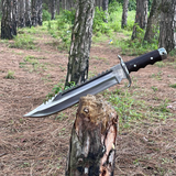 Custom 12 inch Rescue Rambo Fixed blade knife | cleaver machete | Balance oil tempered Gift for Him | Ready to use hand forged knives