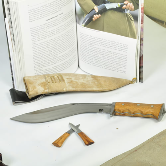 Hand Forged full Tang 11 inch Authentic British Gurkha Iraqi Operation Issue Kukuri knife - Handmade By Famous Gurkha Khukuri House in Nepal