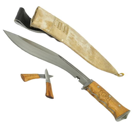 Hand Forged full Tang 11 inch Authentic British Gurkha Iraqi Operation Issue Kukuri knife - Handmade By Famous Gurkha Khukuri House in Nepal