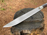 13 inch Seax Knife, Hand Forged Bushcraft knife, Jeep Leaf Spring Fixed Blade knife, Hunting knives, using Seax Sword, Jungle knife