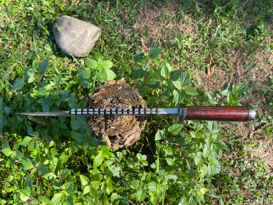 12 inch Rescue Rambo knife, cleaver machete, Balance oil tempered, Ready to use hand forged knives, Fixed blade knife, Gift for Him