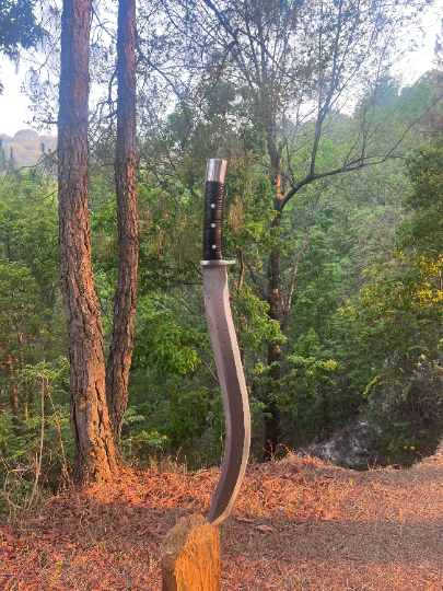 20 inch Kopis | Highly Graded Carbon Steel Blade | Handforged Survival Kopis | Tactical Machete | Balance water tempered | Ready to use