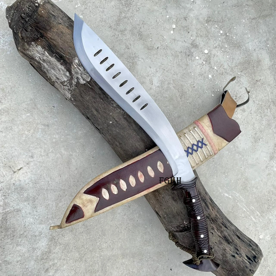 Bushcraft 11 Hand Forged Khukuri Gurkha Knife-Handmade Kukri-kukri machete-Kukri Knife-Real Khukri,Best Khukri for outdoor,Collectible knife