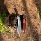 11 inch Handmade Spring steel khukuri knife, Tactical Full tang kurki knife, Hunting knives, Roosewood Handle, Hand forged blade