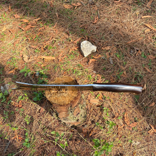 Traditional handmade cleaver knife from Nepal top vie with shining blade with well polished handle