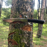 Khukuri knife used for outdoor adventure and camping