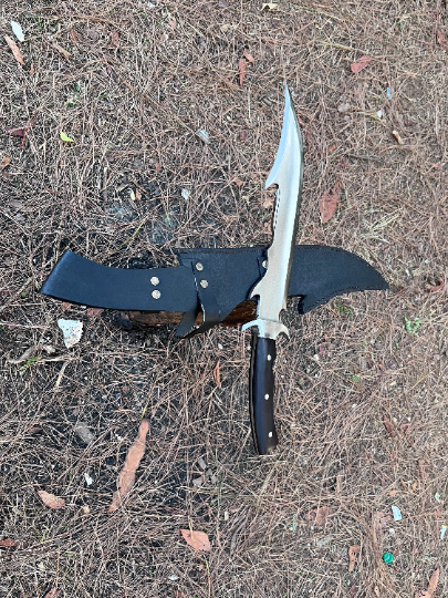 13 inch Handforged Machete Full Tang blade | Truck Leaf Spring Balanced Survival Tools | Bowie knife | Ready to use blade