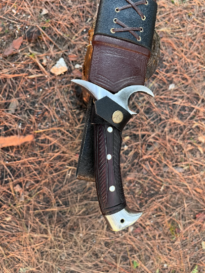 Hand forged 13 inch bowie knife | Highly Graded Carbon Steel | Machete Survival Tools | Full Tang Using knife | Balanced Water Tempered