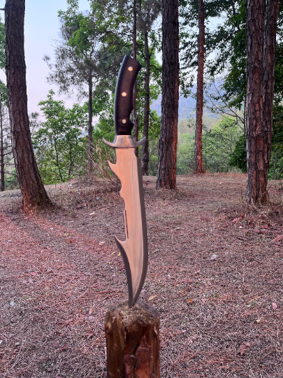 13 inch Handforged Machete Full Tang blade | Truck Leaf Spring Balanced Survival Tools | Bowie knife | Ready to use blade