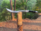 20 inch Kopis | Highly Graded Carbon Steel Blade | Handforged Survival Kopis | Tactical Machete | Balance water tempered | Ready to use