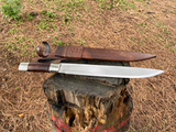 13 inch Seax Knife, Hand Forged Bushcraft knife, Jeep Leaf Spring Fixed Blade knife, Hunting knives, using Seax Sword, Jungle knife