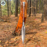 12 Inches Tactical Spear | Hand forged kukri knives | Full tang spear | Survival knife, Viking Spear, Medieval Spear | Gift for him