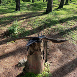 Handmade Custom Survival knife Axe | Handforged Viking Axe | Ready To Use Full tang Axe | Long Woodcutting Viking Axe