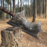 Hand Forged Long Custom Axe | Handmade Survival knife Axe | Viking Axe | Ready To Use Full tang Axe