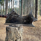 Hand Forged Long Custom Axe | Handmade Survival knife Axe | Viking Axe | Ready To Use Full tang Axe