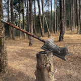 Hand Forged Long Custom Axe | Handmade Survival knife Axe | Viking Axe | Ready To Use Full tang Axe