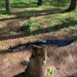 Handmade Custom Survival knife Axe | Handforged Viking Axe | Ready To Use Full tang Axe | Long Woodcutting Viking Axe