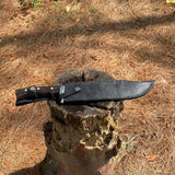 12 inch Hand forged Bushcraft Knife, Hand forged Bushcraft Knife, 5160 leaf spring Khukuri, Balance water tempered, Ready to use,