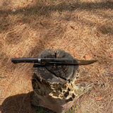 12 inch Hand forged Bushcraft Knife, Hand forged Bushcraft Knife, 5160 leaf spring Khukuri, Balance water tempered, Ready to use,