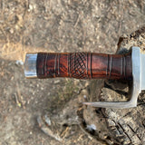 15 inches Blade Bowie knife, Hand forged Bushcraft Knife, 5160 leaf spring Khukuri, Balance water tempered, Sharpen, Ready to use,