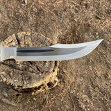 15 inches Blade Bowie knife, Hand forged Bushcraft Knife, 5160 leaf spring Khukuri, Balance water tempered, Sharpen, Ready to use,