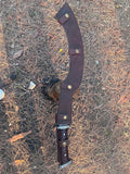 20 inch handmade khopesh | Highly Graded Carbon Steel Blade | Survival Tools | Tactical Machete | Balance water tempered | Ready to use