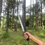 12" Hand Forged Hunting Seax Viking knife | Full Tang Balance tempered Survival Tools | Blade From Nepal