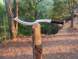 20 inch handmade khopesh | Highly Graded Carbon Steel Blade | Survival Tools | Tactical Machete | Balance water tempered | Ready to use