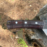 12" Hand Forged Hunting Seax Viking knife | Full Tang Balance tempered Survival Tools | Blade From Nepal