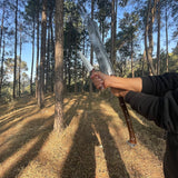 Handmade Custom Survival Machete  | Handforged Viking Axe | Ready To Use Full tang Axe | Long Woodcutting Machete | Bushcraft knife
