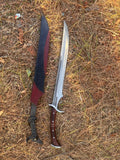 21 inch Tactical Machete | Hand forged kukri knives | Full tang blade machete knife | Survival knife, Tactical knife | Truck Leaf Spring blade