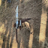 41" Hand-Forged Survival Machete | Full Tang Bushcraft Knife | Viking Style Woodcutting Blade | Custom Outdoor Tool | Ready to Use